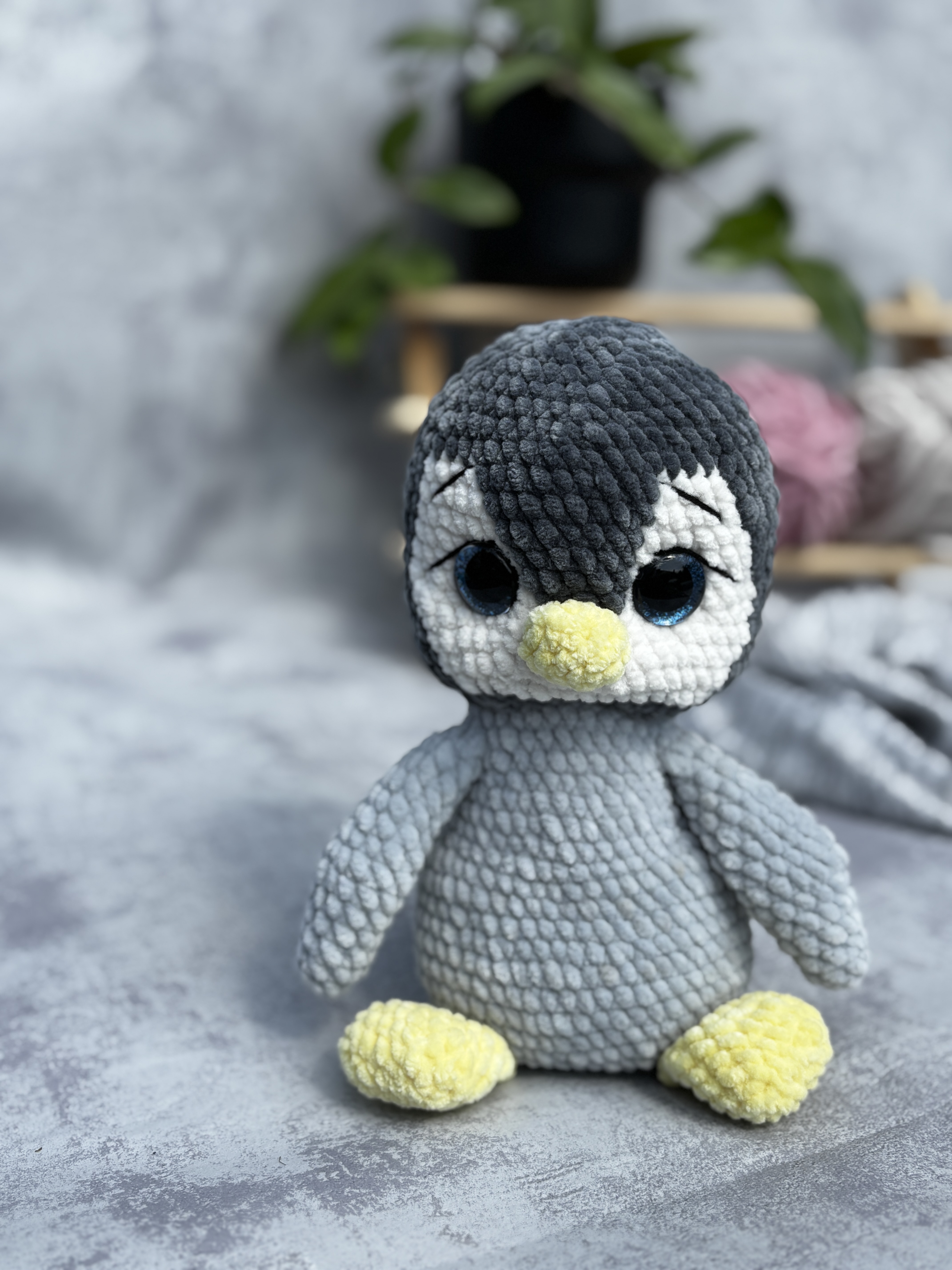 Háčkovaný Tučňák